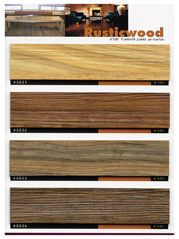 Rustic Wood Vinyl Tiles
