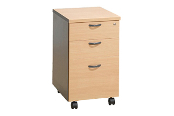 wooden mobile pedestals and drawers